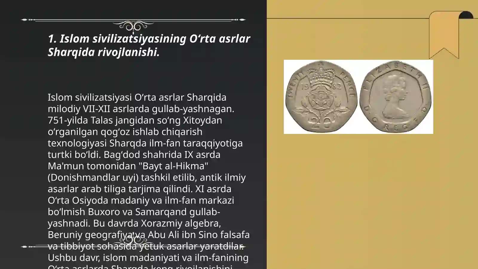 Islom sivilizatsiyasining Oʻrta asrlar Sharqida rivojlanishi 3