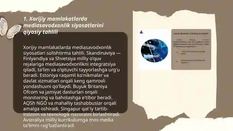 Xorijiy mamlakatlatlarda mediasavodxonlik va axborot madaniyatining qiyosiy tahlili 3