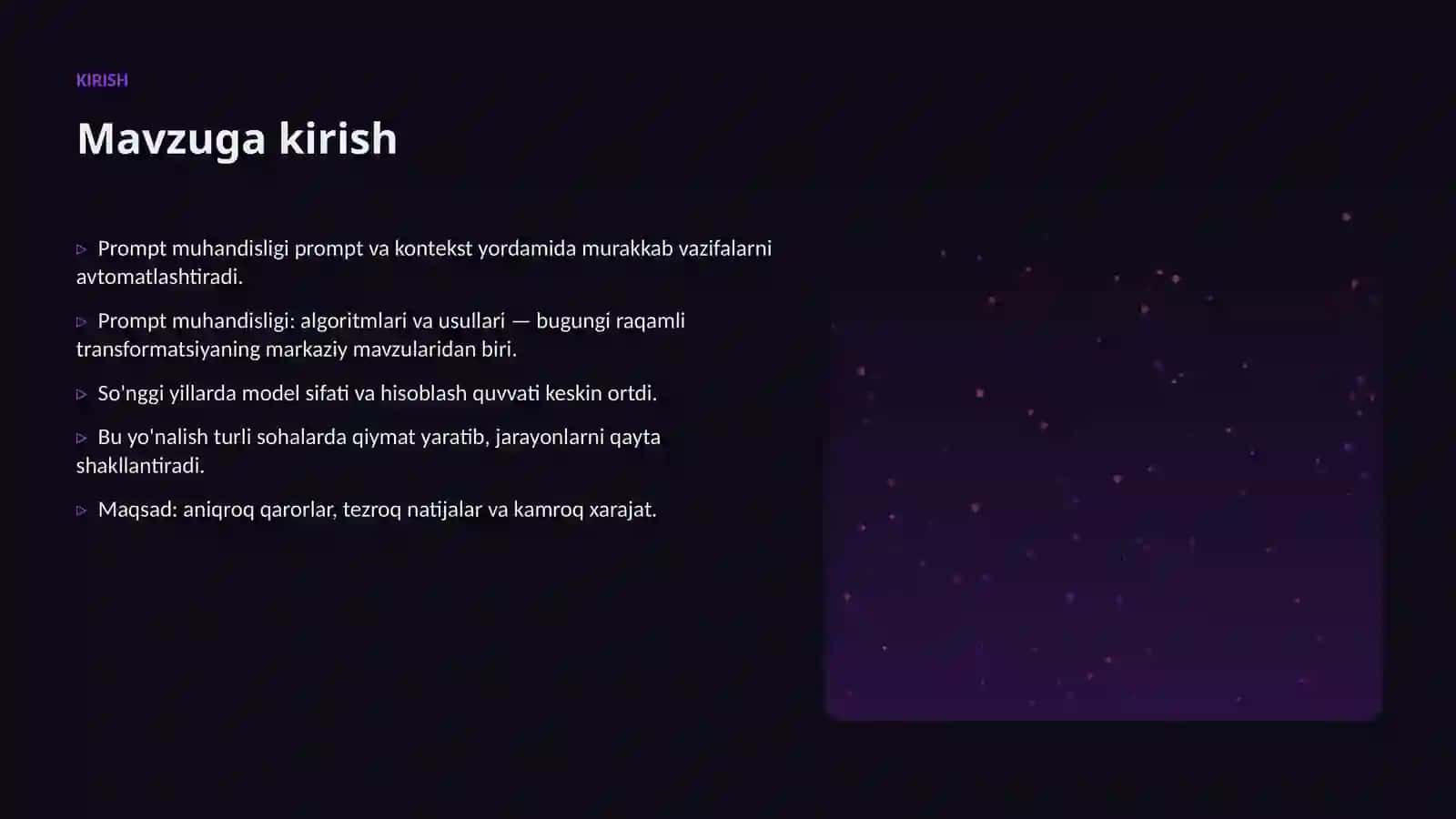 Prompt muhandisligi: algoritmlari va usullari 3
