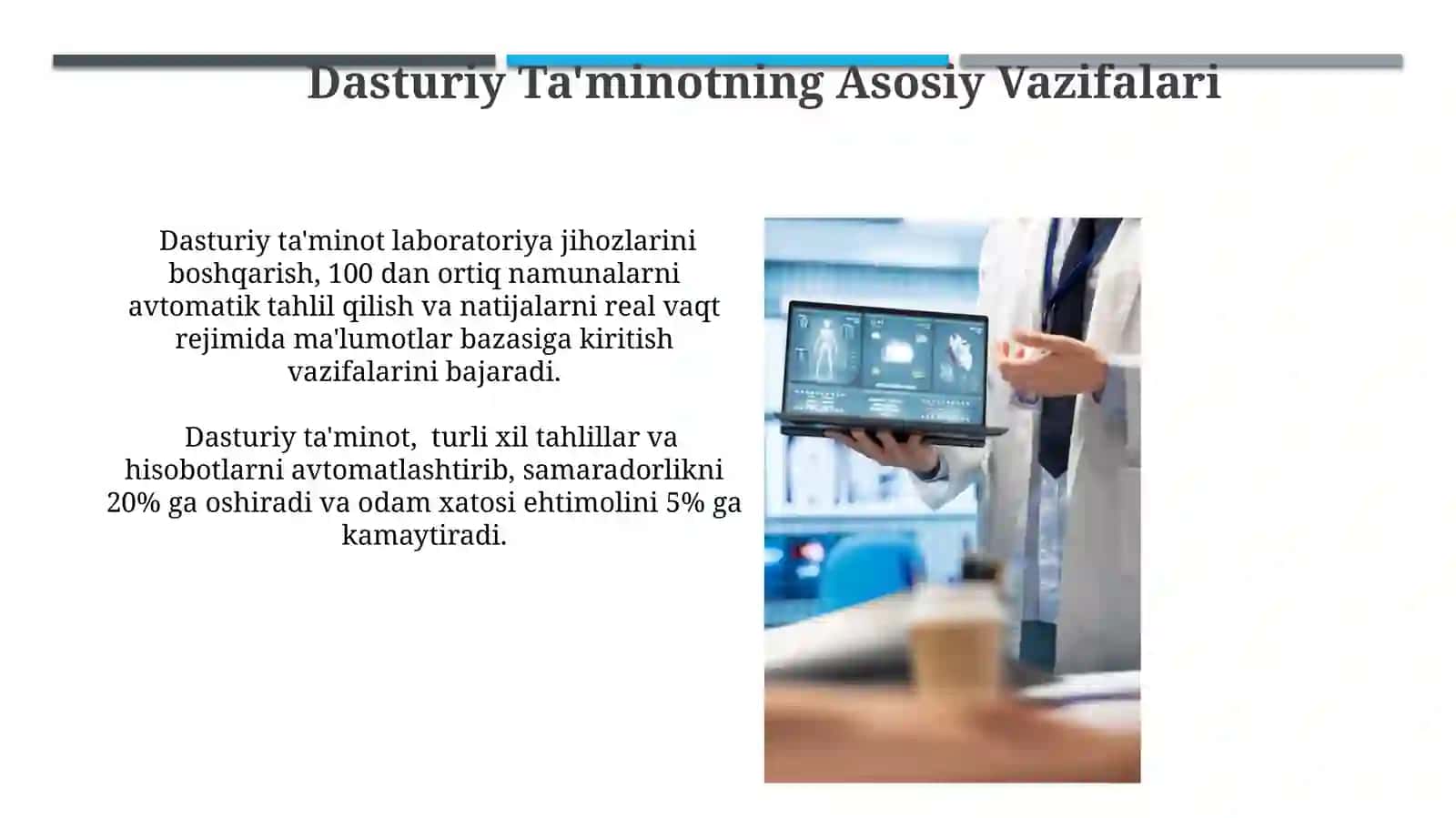 Zamonaviy Avtomatlashtirilgan Laboratoriya Tizimlaridagi Dasturiy Ta'minot 3