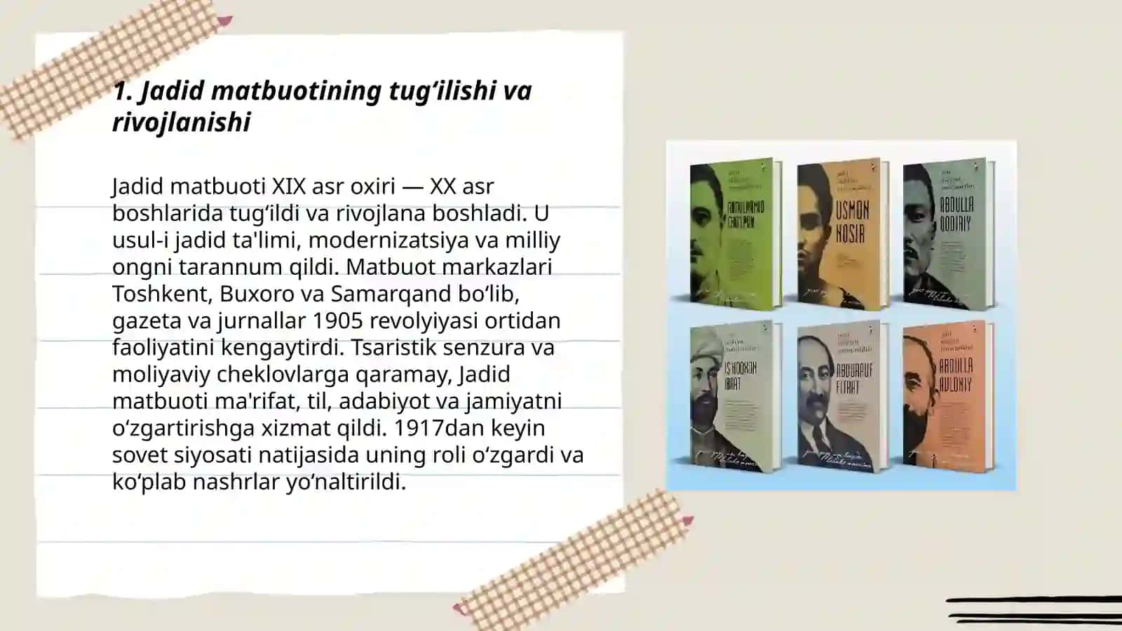 Jadid adabiyotida gazeta-jurnallar faoliyati 3