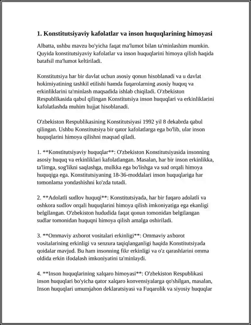 YANGI OʻZBEKISTONDA INSON HAQ-HUQUQLARI VA ERKINLIKLARI KAFOLATINING YARATILISHI 3
