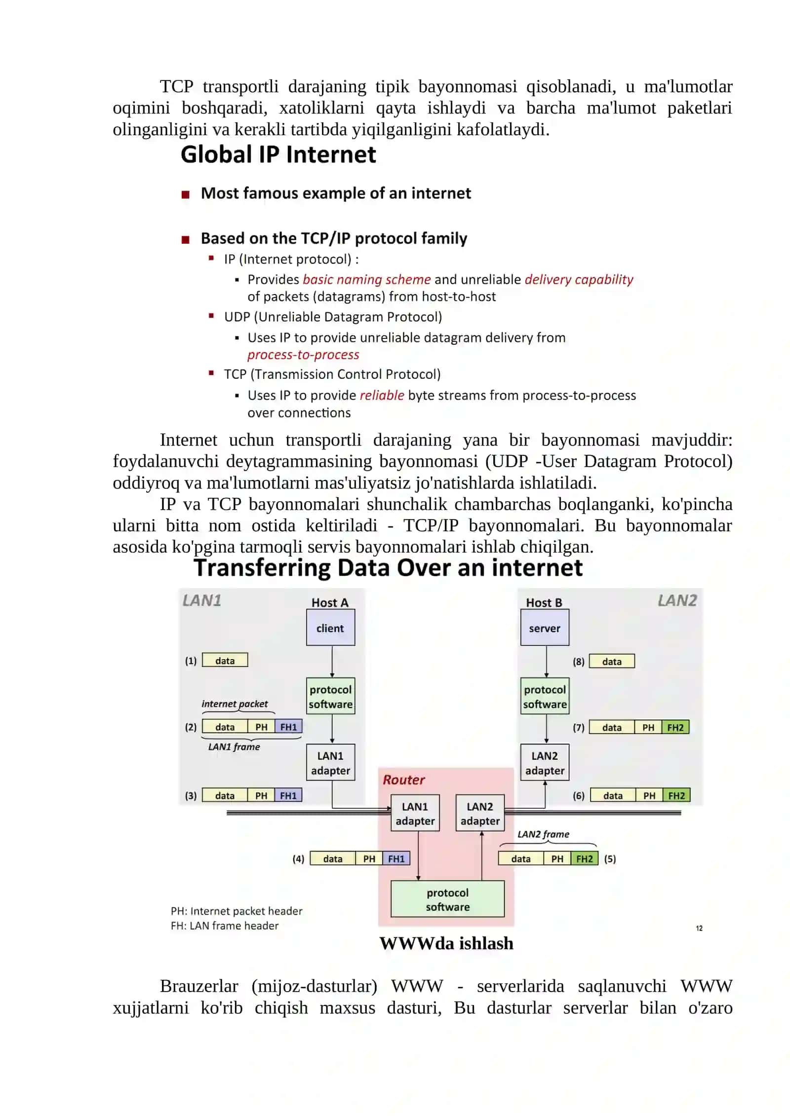 World Wide Web bilan ishlash 3