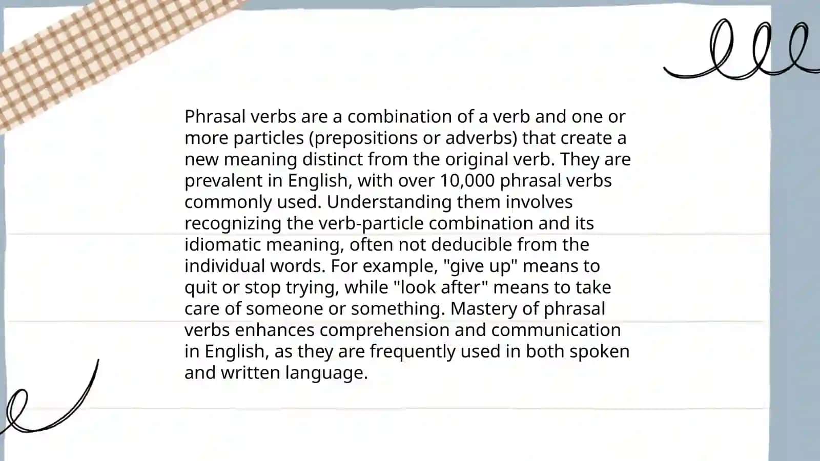 Using phrasal verbs 3