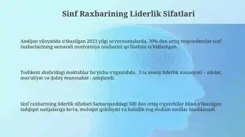 Sinf Raxbarining Liderlik Sifatlari 3