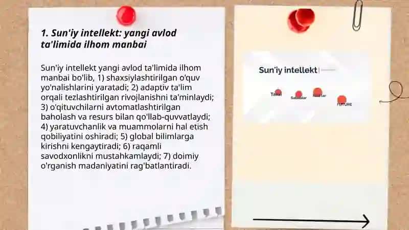 Suniy intellekt va talim yonlishida ( mativatsion Prezentatsiya bolsin) 3