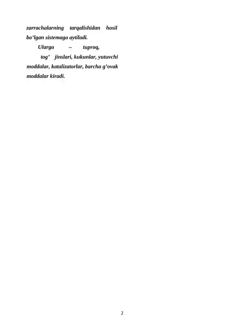 Kolloid kimyo fanining rivojlanish tarixi 3