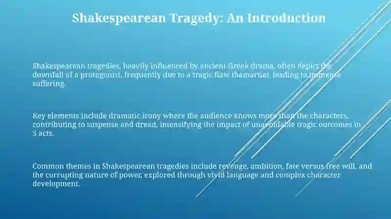 The tragedies of W. Shakespeare ("Romeo and Juliet", "Hamlet") 3