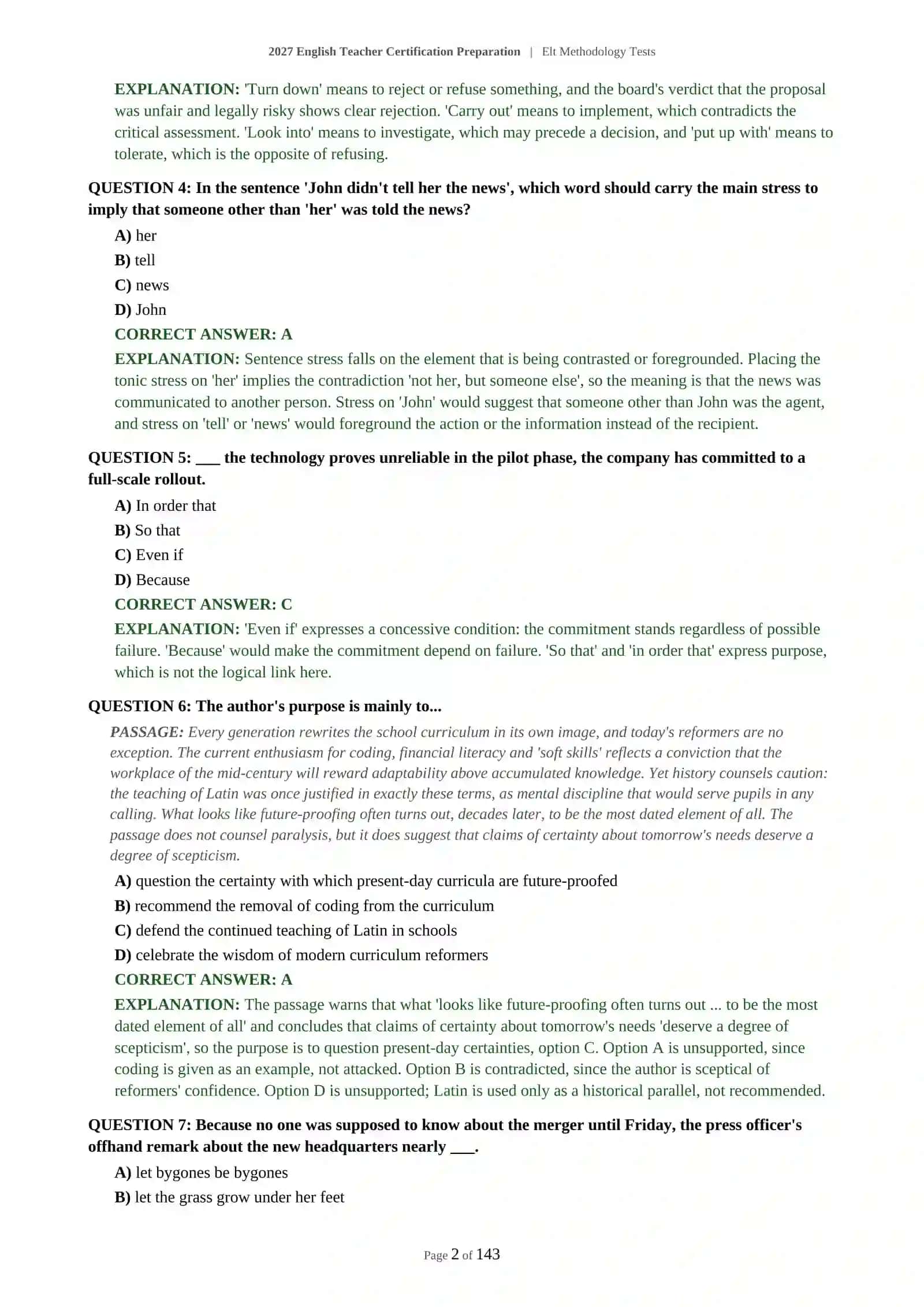 Teacher Certification Preparation 3