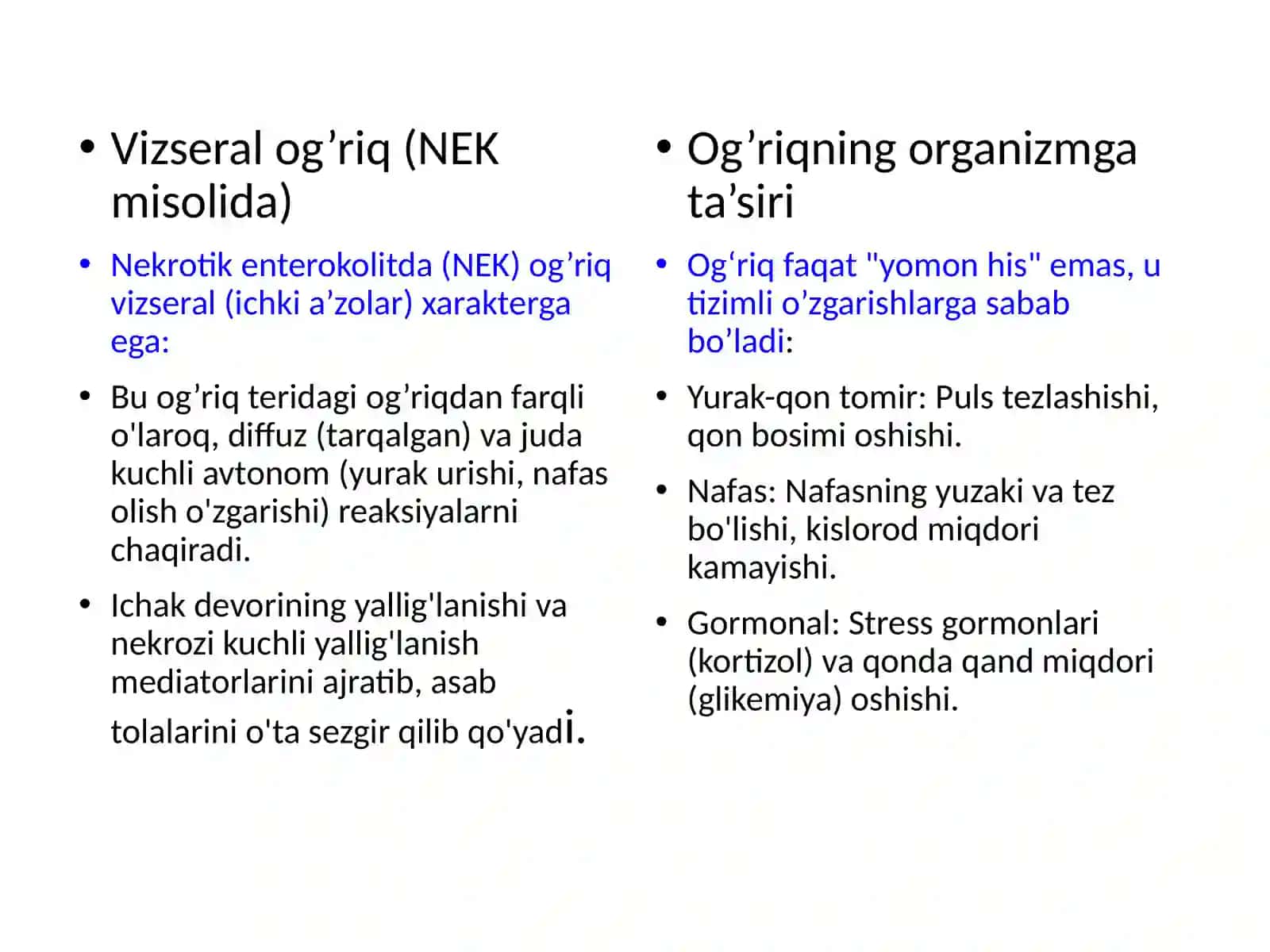 Mavzu Chaqaloqlarda og'riq ogʻriq sizlantiris Nekrotik enterokolit 3