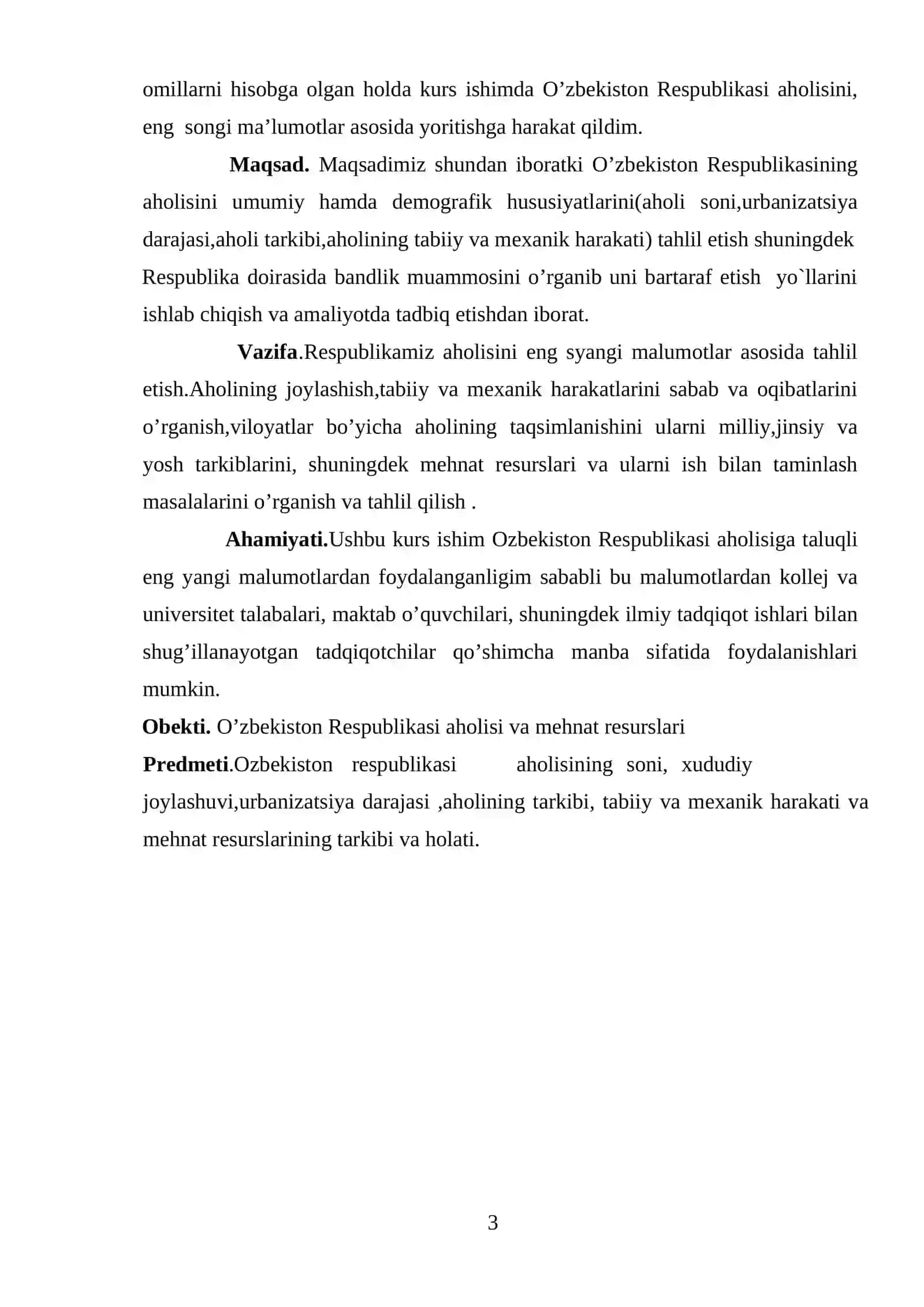 Mintagaviy iqtisodiyot rivojlanishida doimiy aholi soni va unig tarkibining o’sishining strategik jihatlari 3