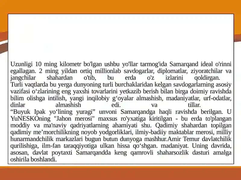 Buyuk Ipak yo'li va Samarqand 3
