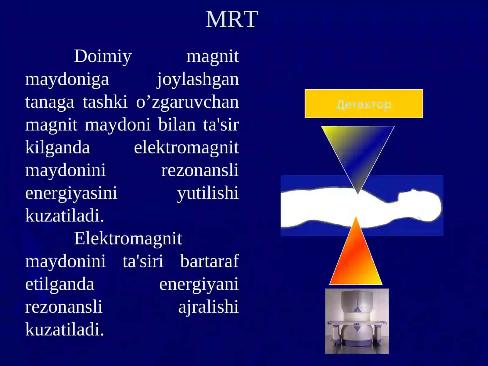 Nur Tashxisi usullari (UZD MRT) Afzalliklari kamchiliklari 3