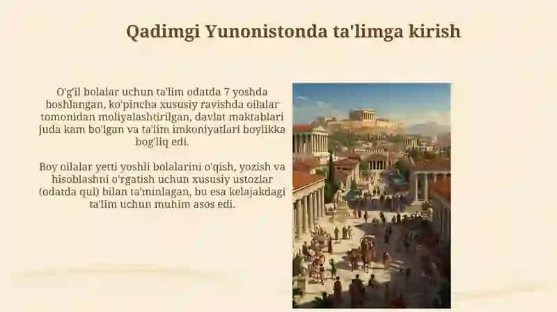 Qadimgi Yunonistonda tarbiya va maktab 3