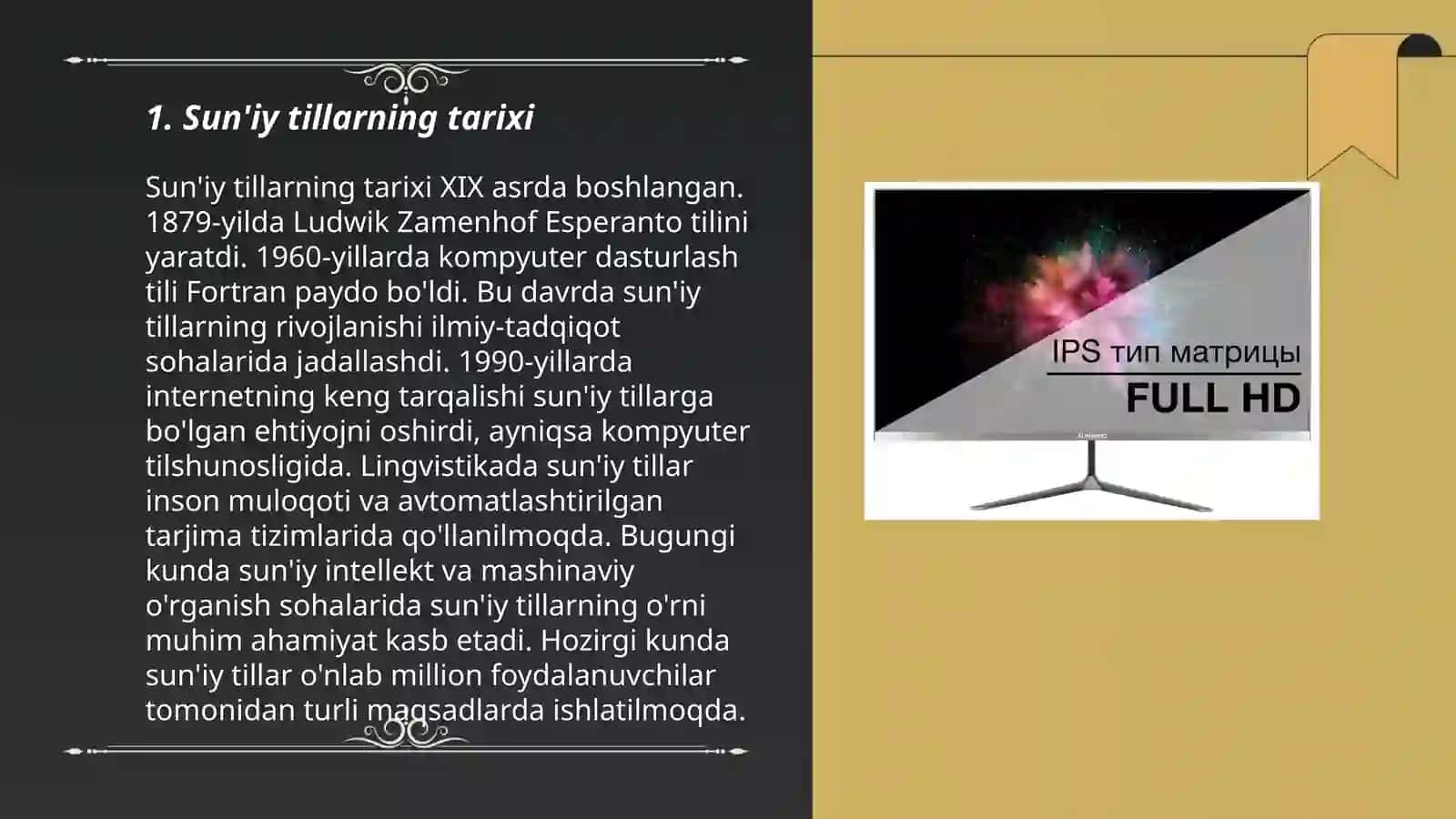 Sun'iy tillar 3