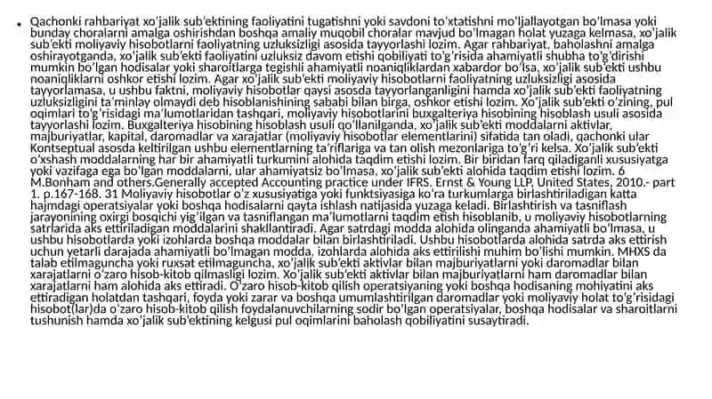 Moliyaviy hisobotning xalqaro standartlariga o'tish bo'yicha qo'shimcha chora tadqirlar 3