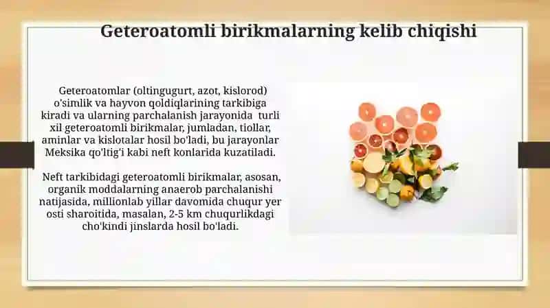 Neftdagi Geteratomli Birikmalar 3