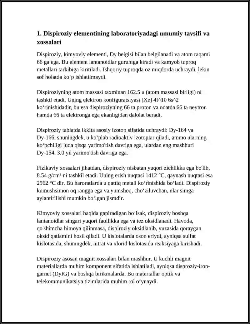 LABARATORIYA TARKIBIGA KIRUVCHI DISPIROZIY ELEMENTI 3