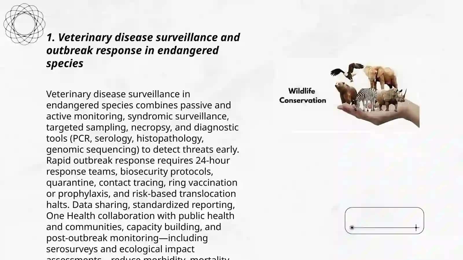 Wildlife Conservation: The veterinarian's role in protecting endangered species 3