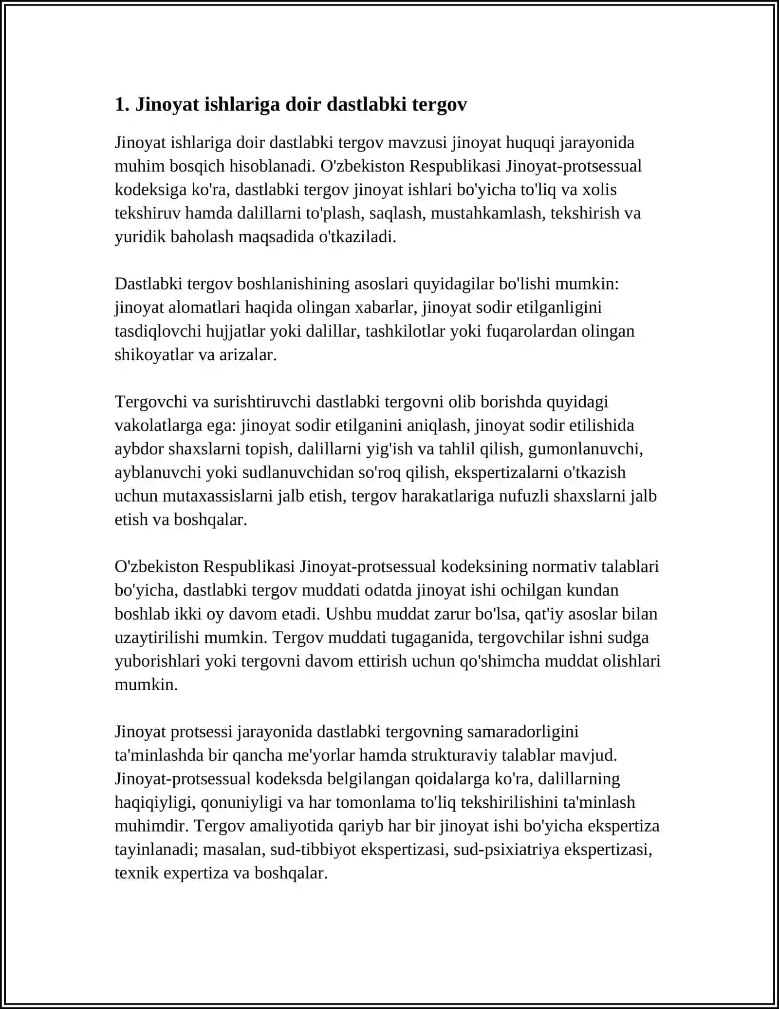 PROKURATURA ORGANLARI TOMONIDAN JINOYATLARNI TERGOV QILISH 3