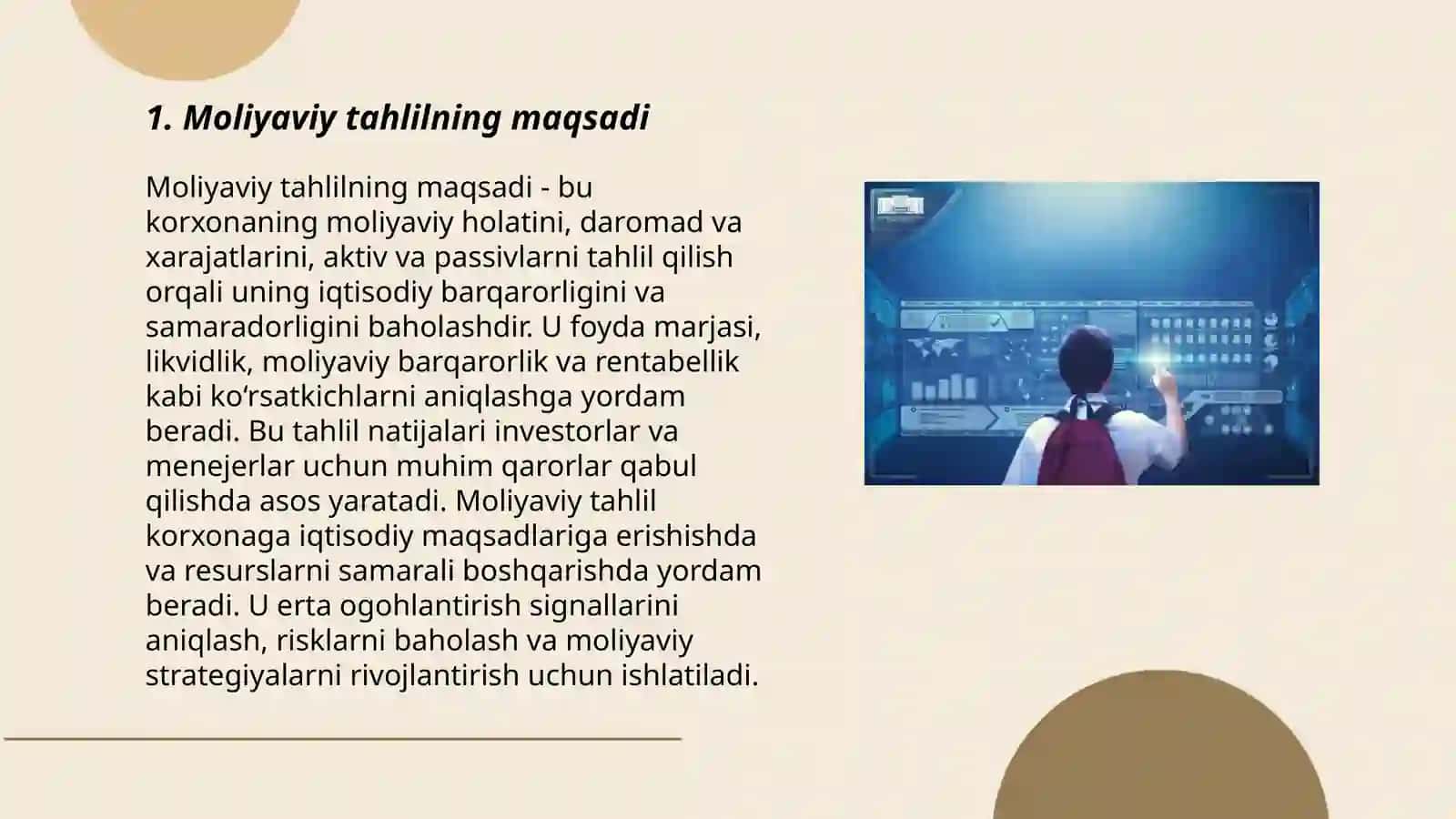 Moliyaviy tahlilning maqsadi, vazifalari, usullari va axborot manbalari 3