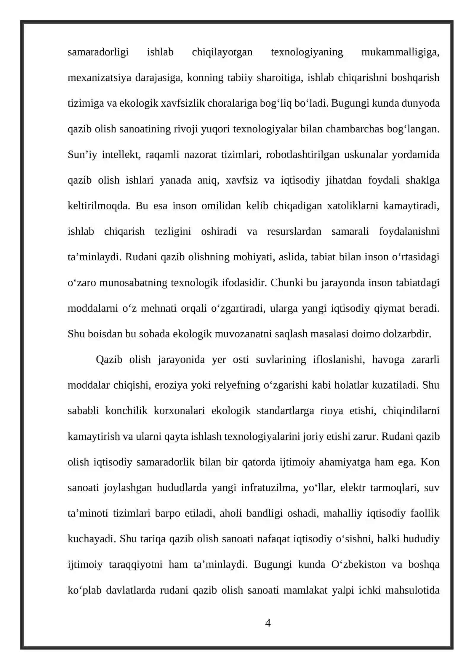 Rudani qazib olishdagi ishlab chiqarish jarayonlari tarkibi 3