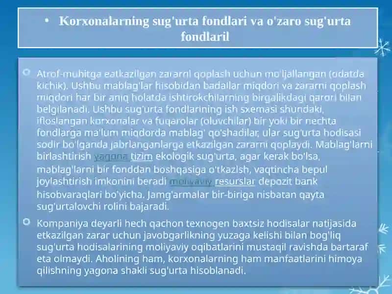 Ekologik sug’urta 3
