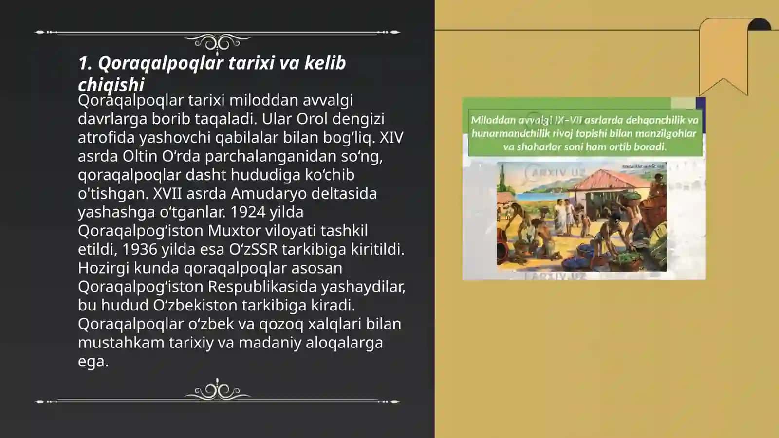 Qoraqalpoqlar tarixi va kelib chiqishi 3