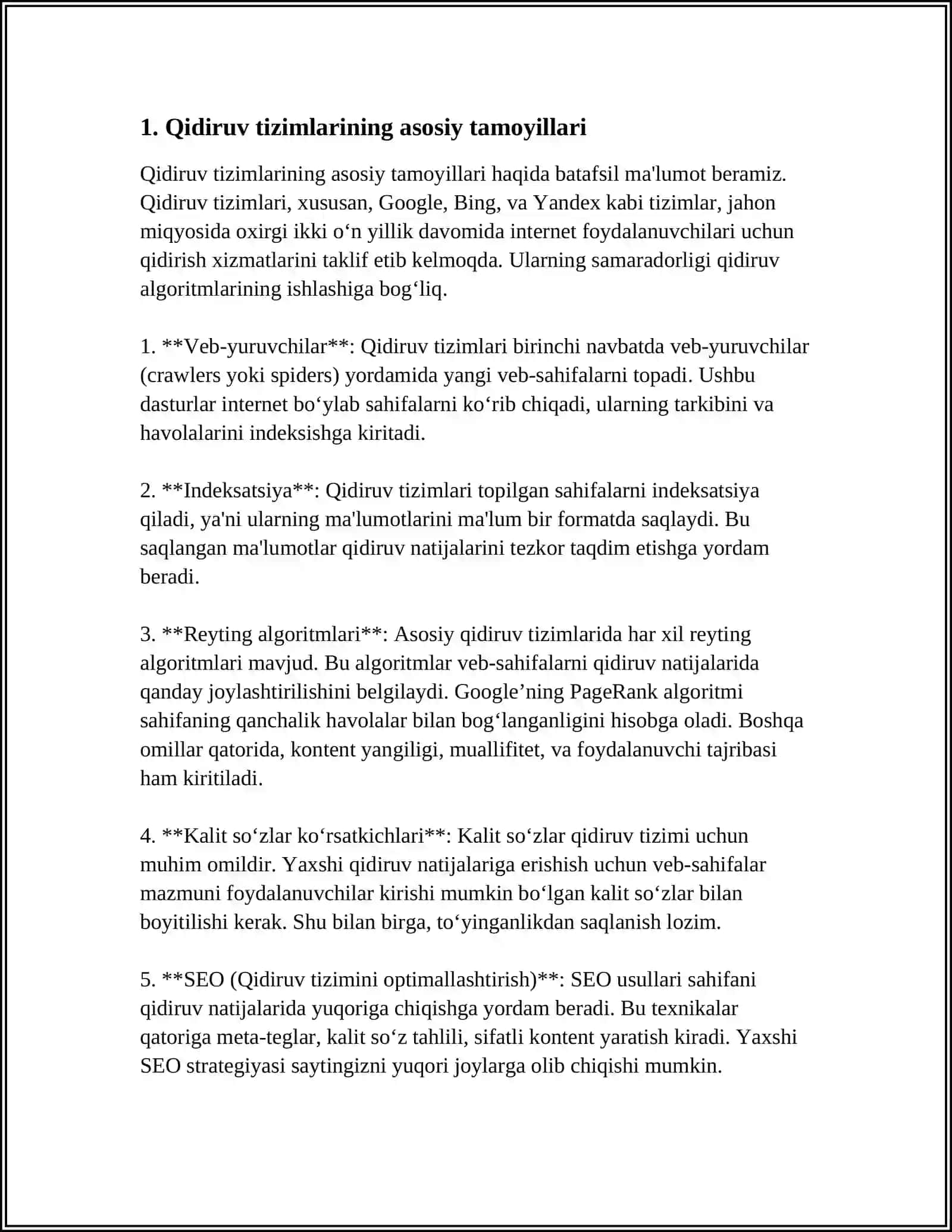 INTERNETDAGI QIDIRUV TIZIMLARINING TAHLILI 3
