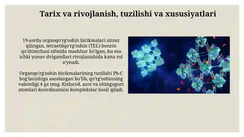 Organqo'rg'oshin birikmalari 3