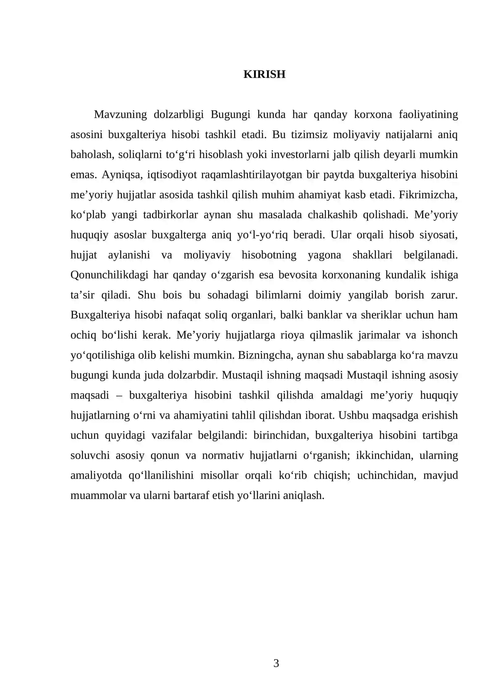 Buxgalteriya hisobini tashkil qilishning me'yoriy huquqiy asoslari 3
