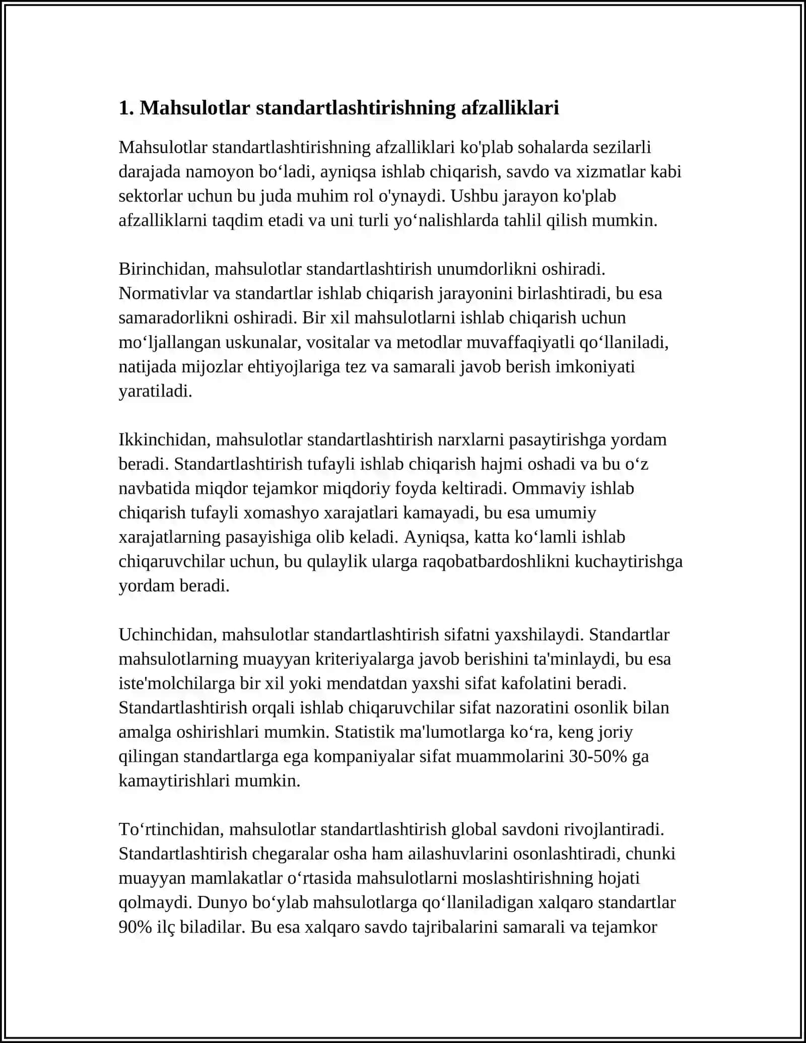 MAHSULOT MA'LUMOTLARINI STANDARTLASHTIRISH VA KODLASH 3