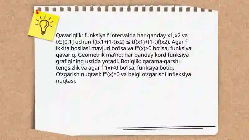 Qavariq va botiqligi 3