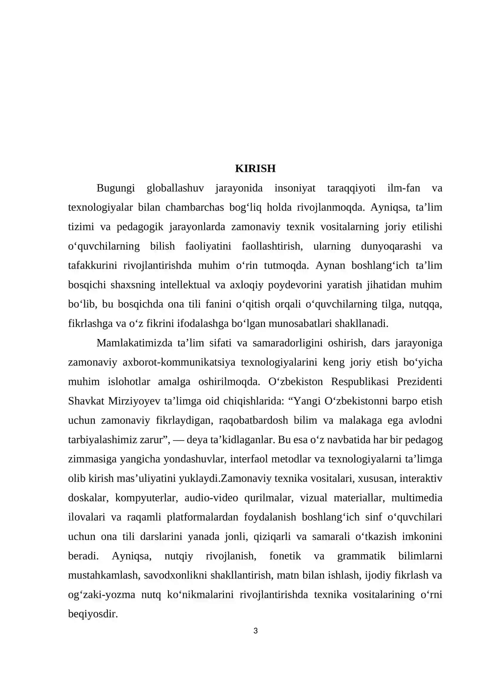 Boshlang'ich sinf ona tili darslarida texnika vositalaridan foydalanish metodikasi 3