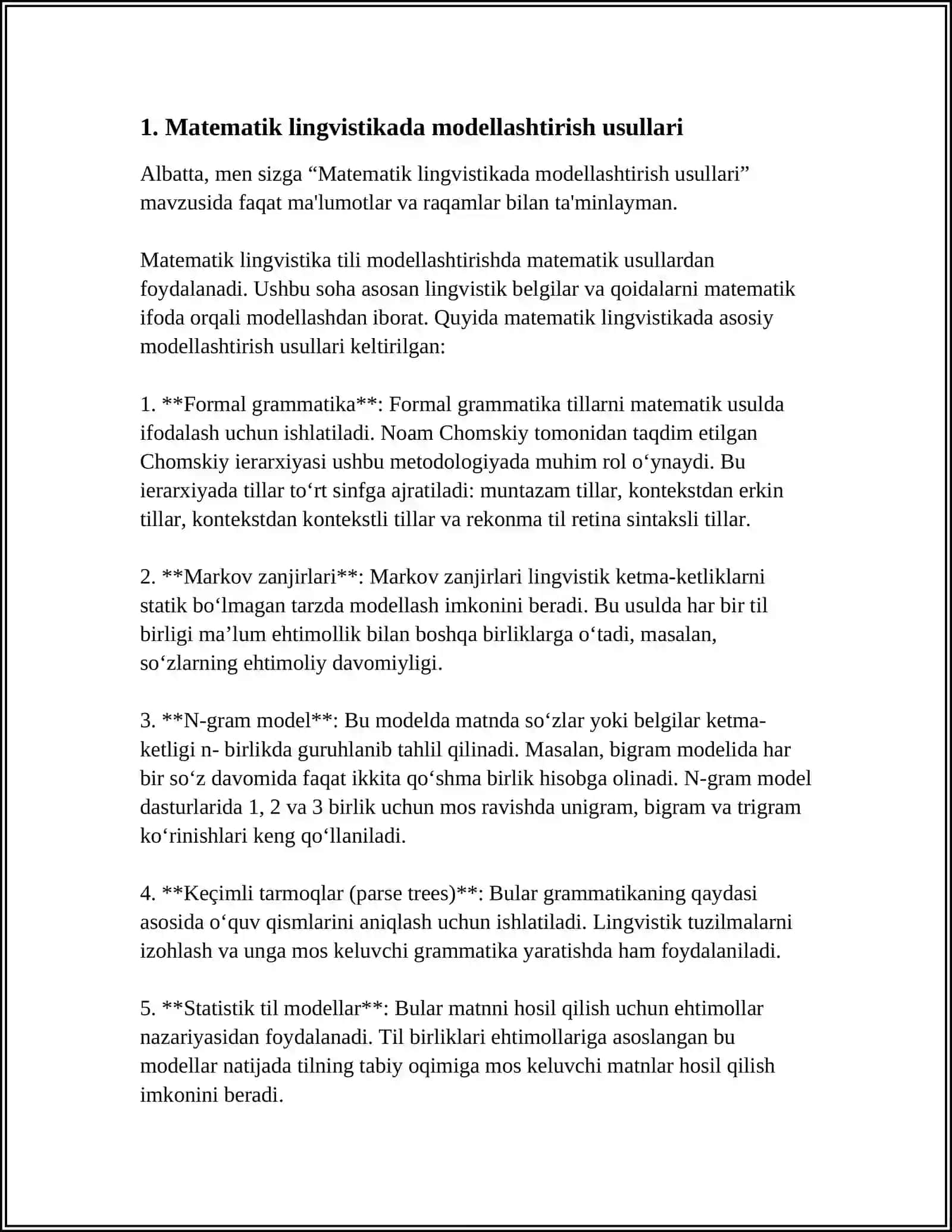 LINGVISTIK MASALALARNI MATEMATIK USULLAR BILAN YECHISH YOʻLLARI 3
