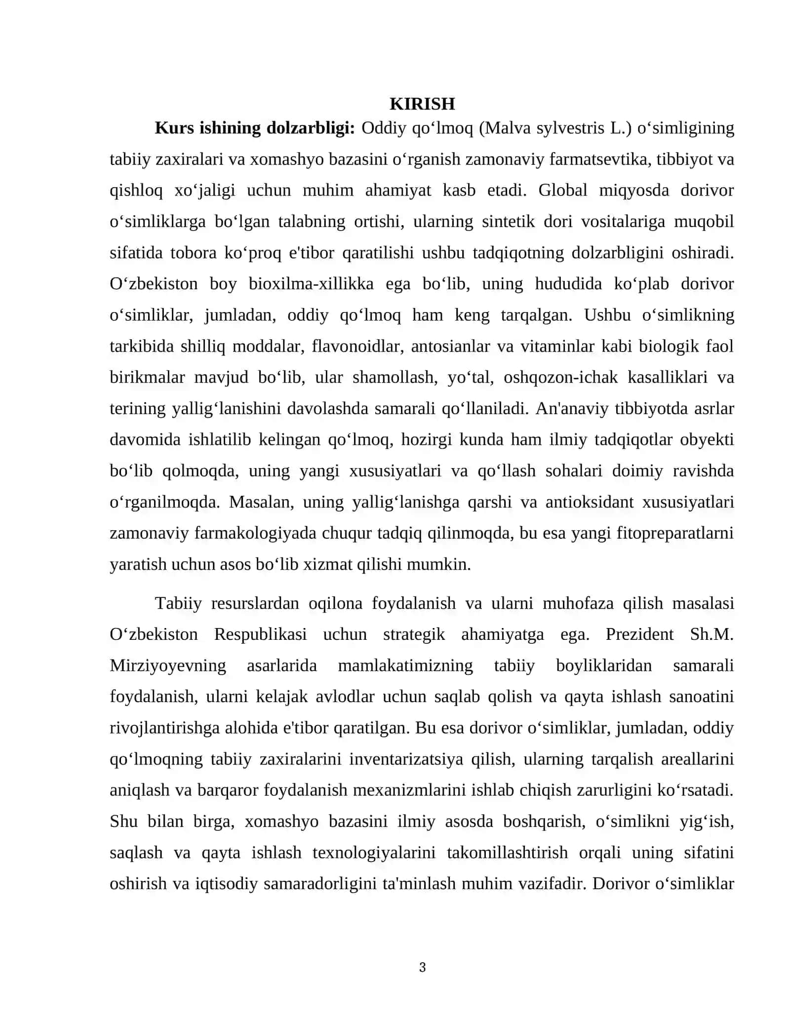 ODDIY QO'LMOQNING BOTANIK XUSUSIYATLARI, TABIIY TARQALISHI VA EKOLOGIK TALABLARI 3