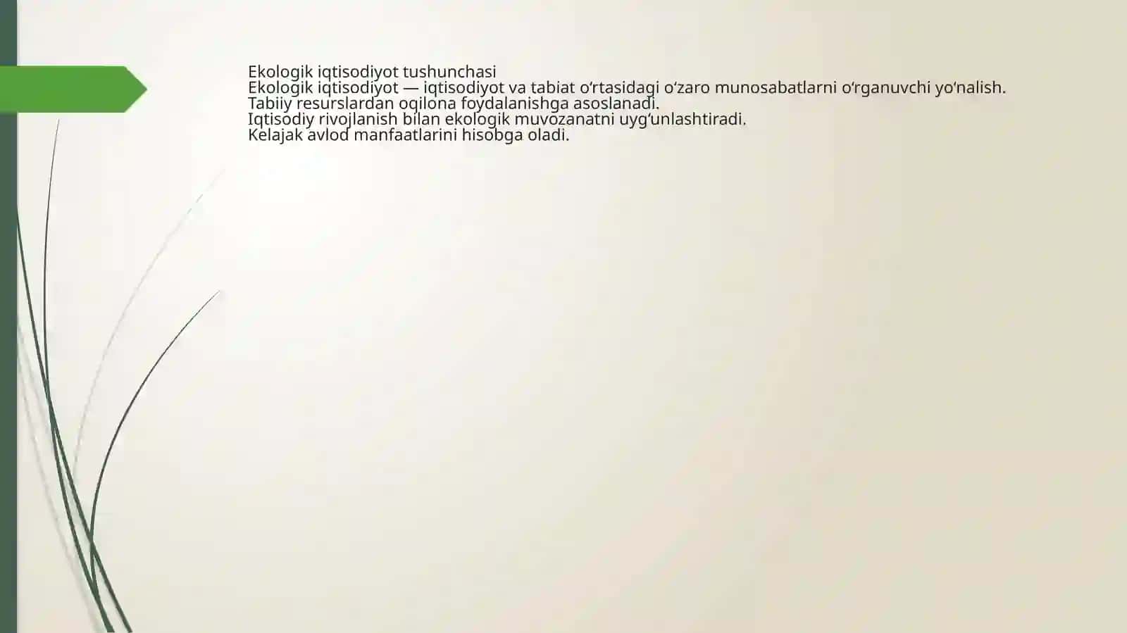 Ekologik iqtisodiyot va atrof-muhit 3