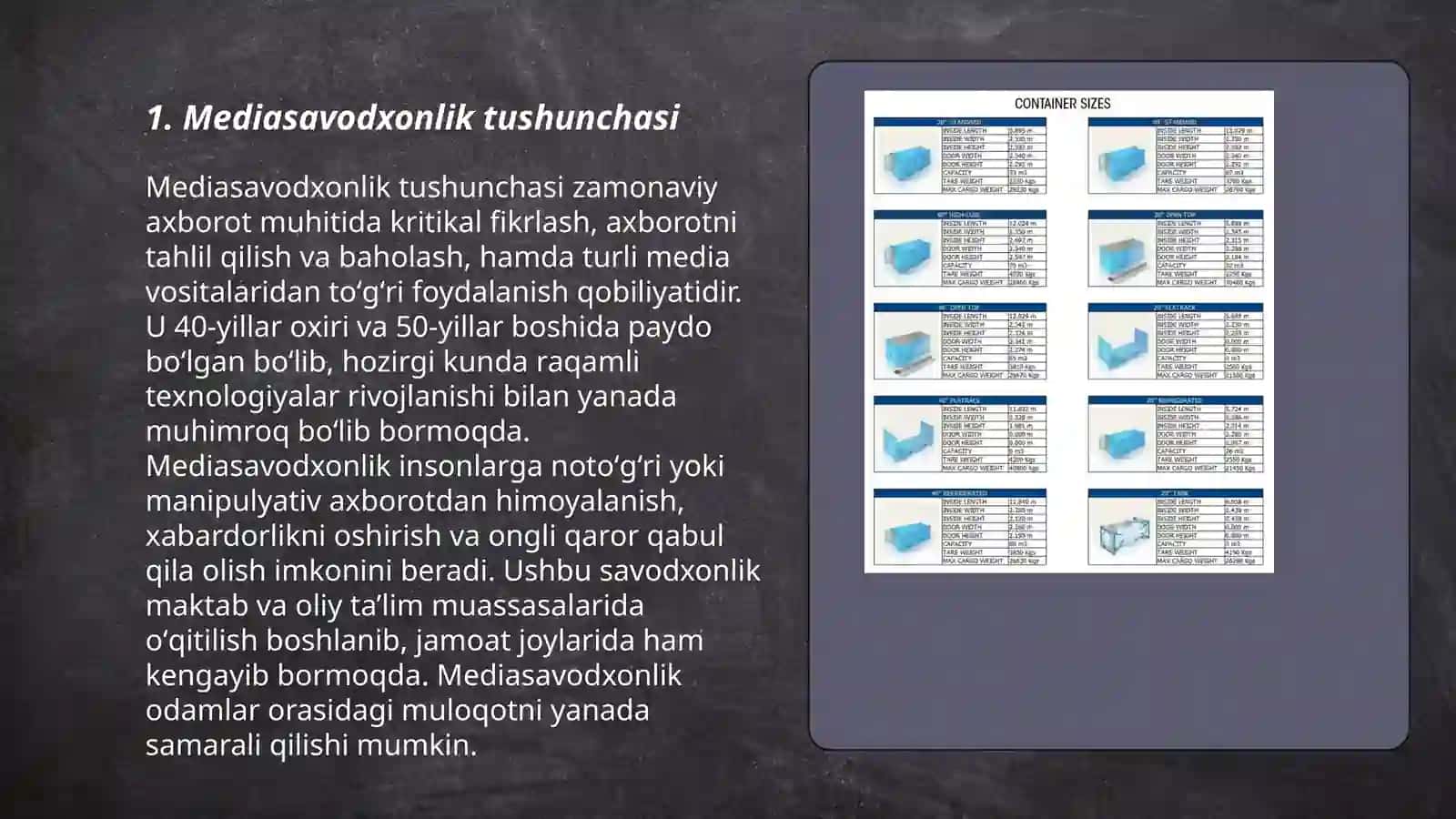 Mediasavodxonlikni qanday baxolash mumkun? 3