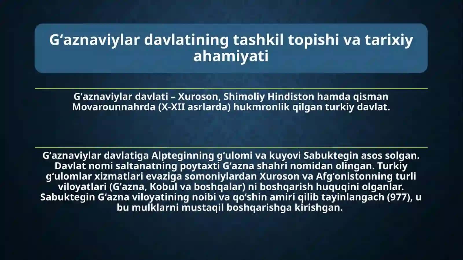 Gʻaznaviylar davlati 3