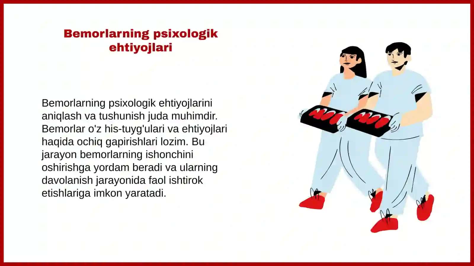 Ambulatoriya sharoitida bemorlar bilan munosabatda bo'lish psixologiyasi 3