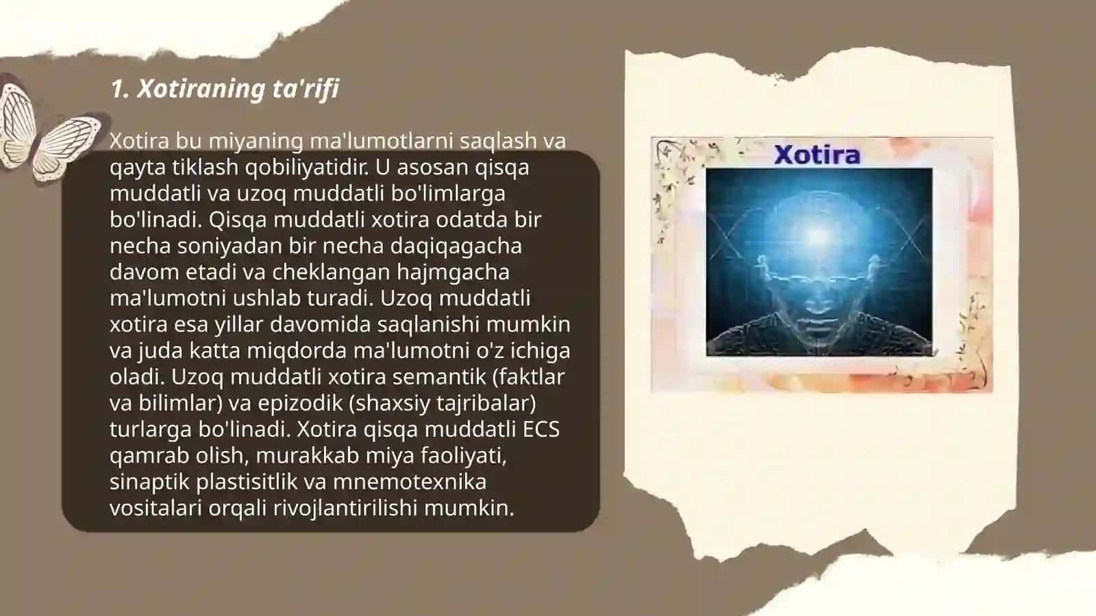Xotira haqida tushuncha va uning nerv fizialogik asosi 3