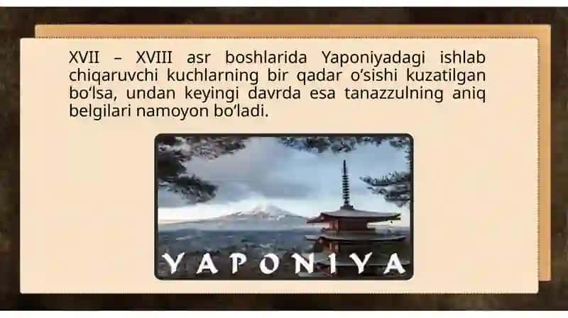 Yaponiyada XVII-XIX asrlardagi davlat tuzumi 3