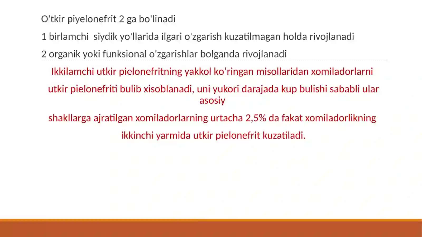 HOMILADORLARDA PIYELONEFRIT 3