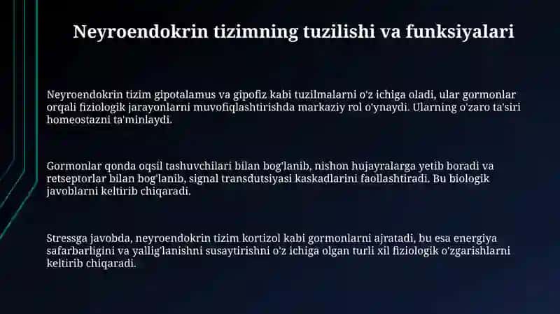 Neyroendokring tizimning struktur funksional tavsifi 3