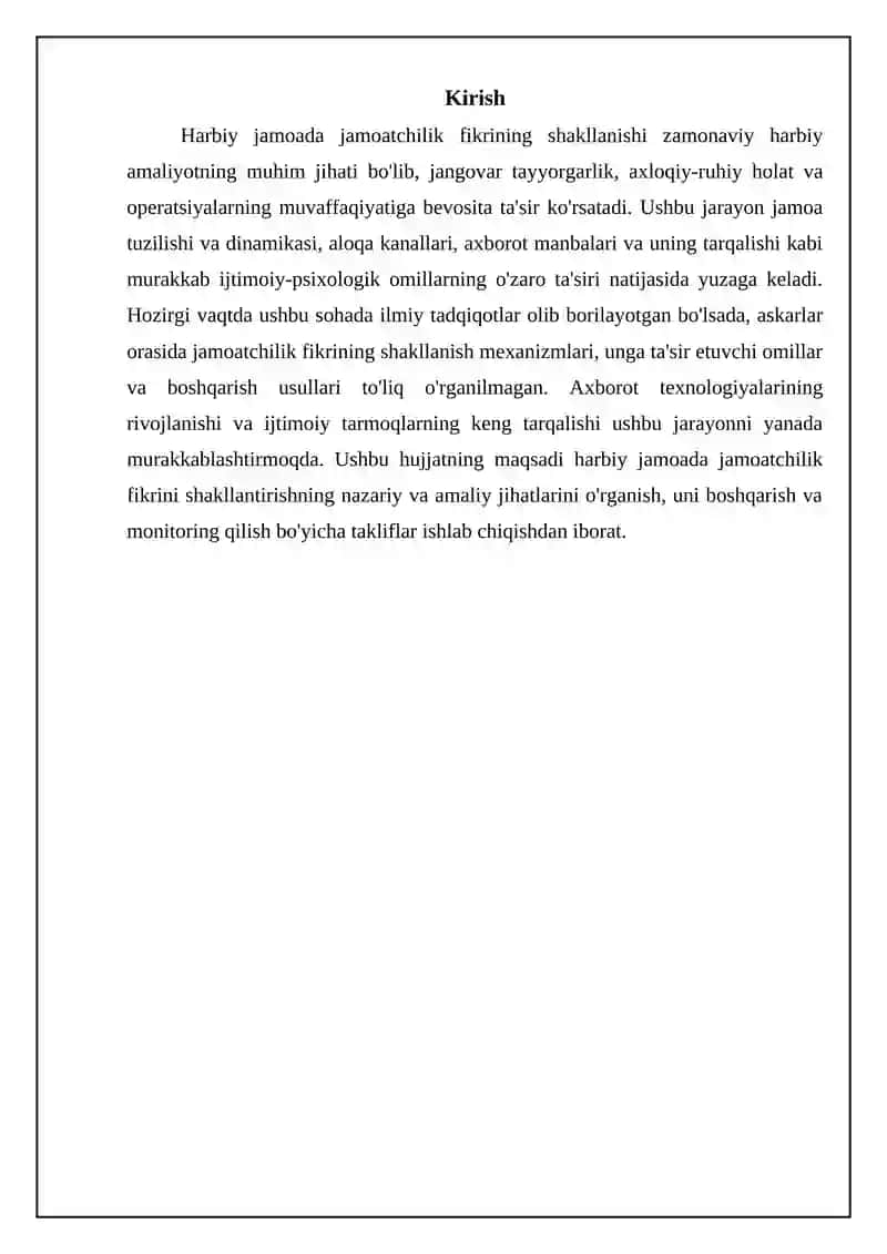 Jamoada jamoatchilik fikrining shakllanish omillari 3