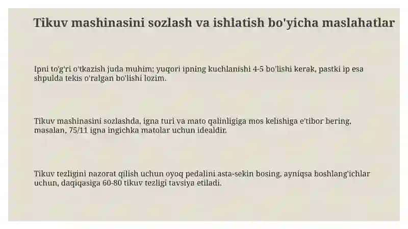 Zamonaviy tikuv mashinalari 3