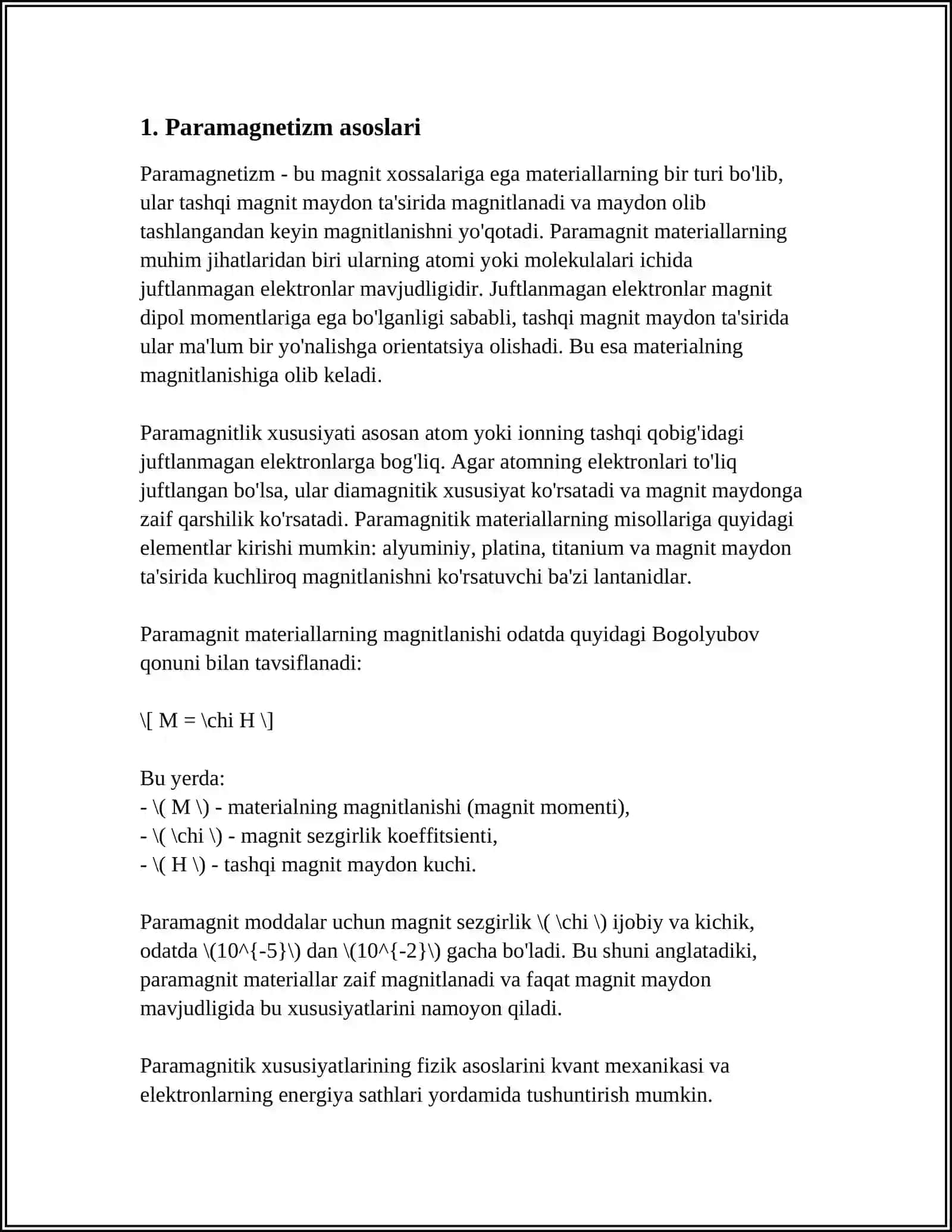 PARAMAGNETIZM 3