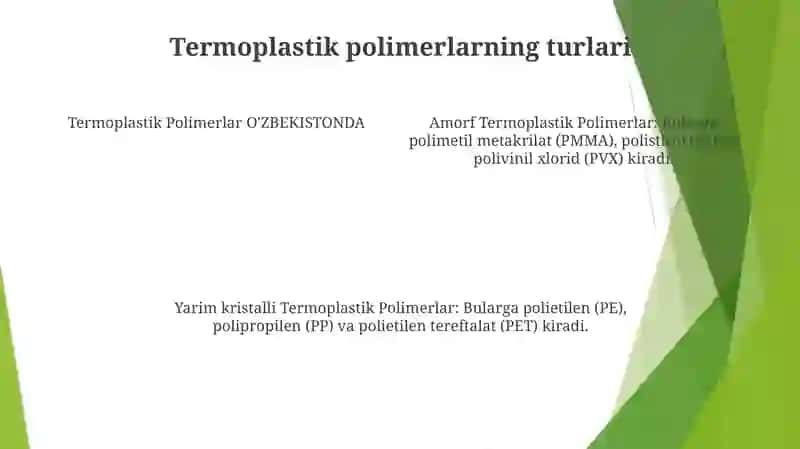 O'Zbekistonda Termoplastik Polimerlar 3