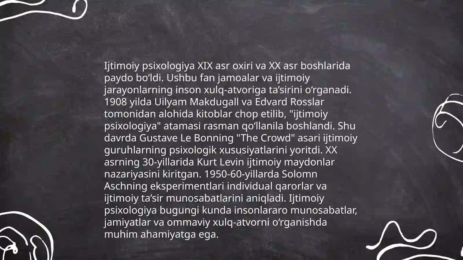 Ijtimoiy psixologiyaning shakllanishi va rivojlanishi 3