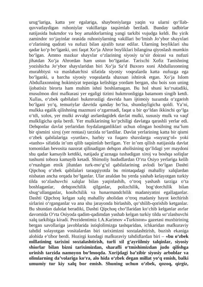 Shayboniylar Davrida Buxoro Xonligining Ijtimoiy-Iqtisodiy Hayoti 3
